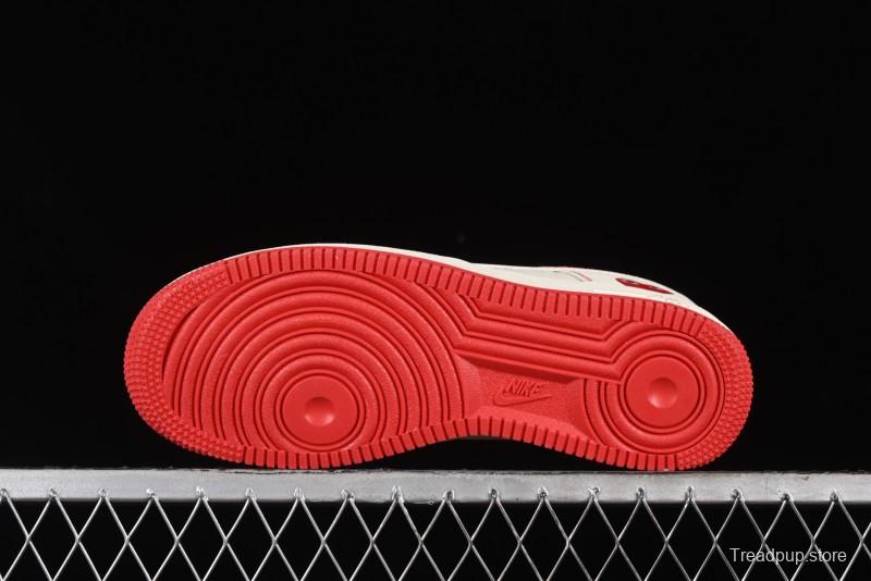 Nike Air Force 1 '07 Low Comme des Garcons Collaboration - Off-White Red Line Low-Top Casual Sneakers - KK3333-001
