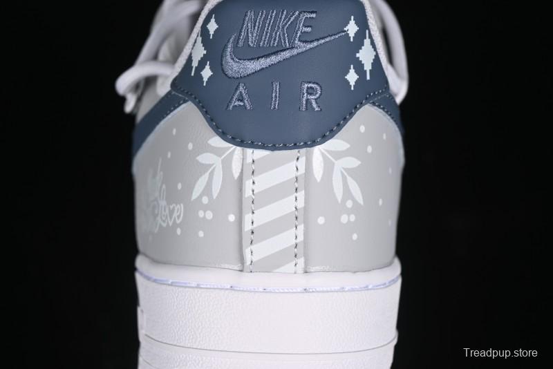 Nike Air Force 1 '07 Low Frozen Custom Paint Low-Top Casual Sneakers - ZH0316-035