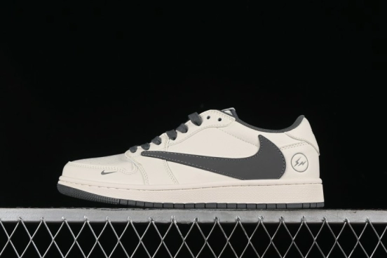 Nike Travis Scott x Fragment Design x Air Jordan 1 Low OG SP AJ1 Retro Casual Sneakers - LJ5188-024