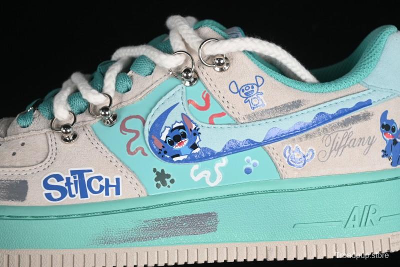 Nike Air Force 1 '07 Low x Stitch Casual Lace-Up Sneakers - DZ1328-222