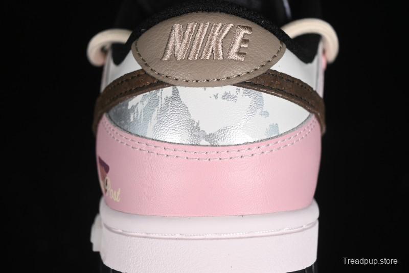 Nike Dunk Low Panda Prank Special Edition Heartbeat Mail Casual Sneakers - CW1590-100