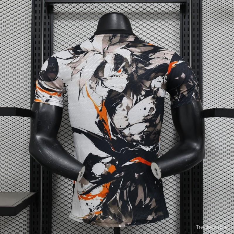 Player Version 2025 Japan White with Abstract Ink Splash Jersey