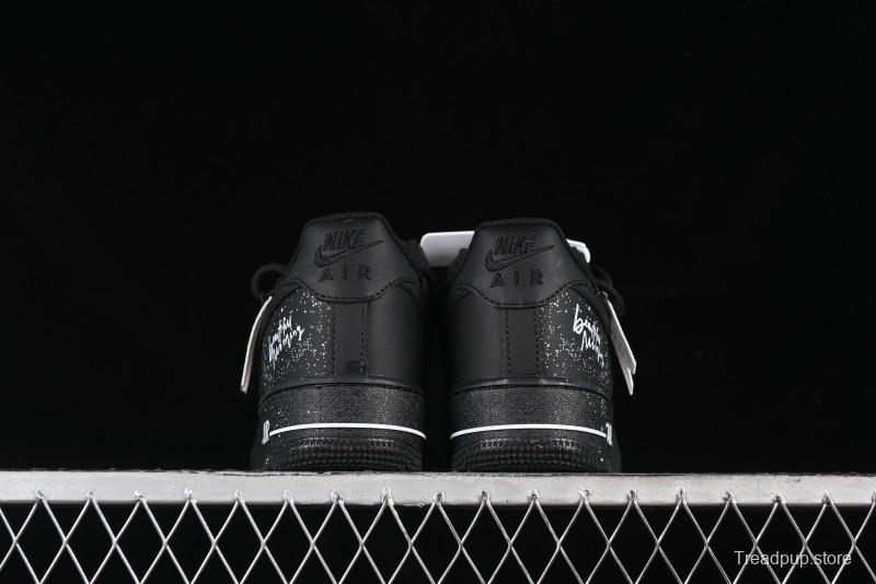 Nike Air Force 1 '07 Low Retro Street Spray White Peach Bubble Casual Sneakers - ZH0316-038