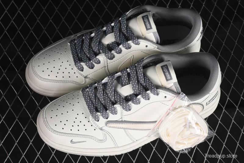 Nike Travis Scott x Fragment Design x Air Jordan 1 Low OG SP AJ1 Supreme Collaboration - CH6336-011