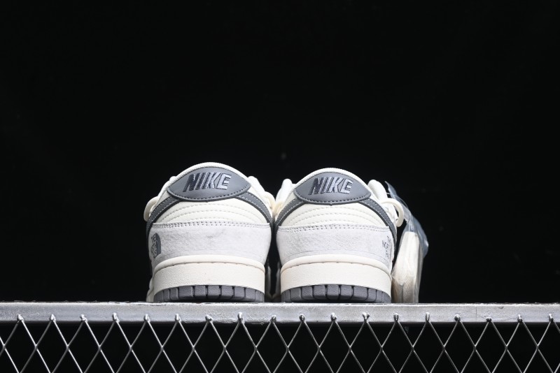 Nike SB Dunk Low The North Face Supreme Collaboration Strap Patch Grey Hook Low-Top Casual Skate Shoes - YX5066-253