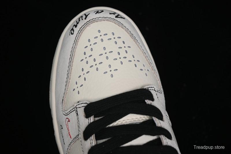 Nike SB Dunk Low Stussy Collaboration - Embroidered Black Swoosh Anniversary High-End Custom Low-Top Casual Sneakers - MM1089-031