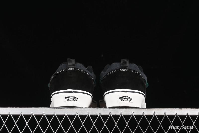 Vans Knu Skool Carbon Grey Black Green Low Top Retro Casual Vulcanized Sneakers - VN000D6CCI2