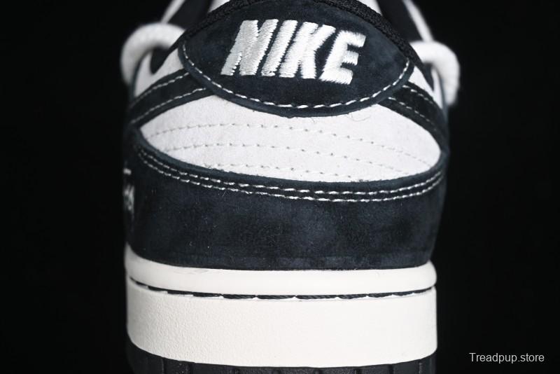 Nike SB Dunk Low Stussy Collaboration - Anniversary High-End Customized Low-Top Casual Skate Shoes - YX5066-209