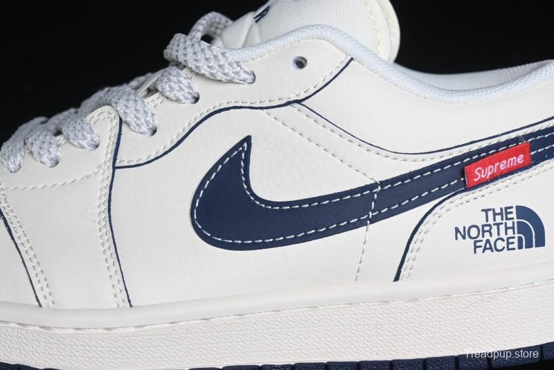 Nike Air Jordan 1 Low Supreme x The North Face Retro Basketball Shoes - XX3318-188