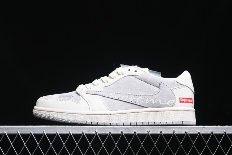 Nike Travis Scott x Fragment Design x Air Jordan 1 Low OG SP AJ1 Collaborative Sneakers - XS3086-004