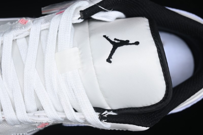 Nike Air Jordan 1 Low Retro Basketball Shoes - Panda Mischief Qixi Theme with Special Graffiti Design - 553558-132
