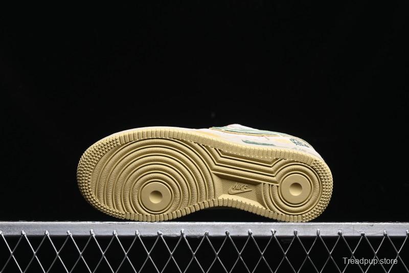 Nike Air Force 1 '07 Low Peach Trees Christmas Eve Limited Custom Casual Sneakers - CD1212-777