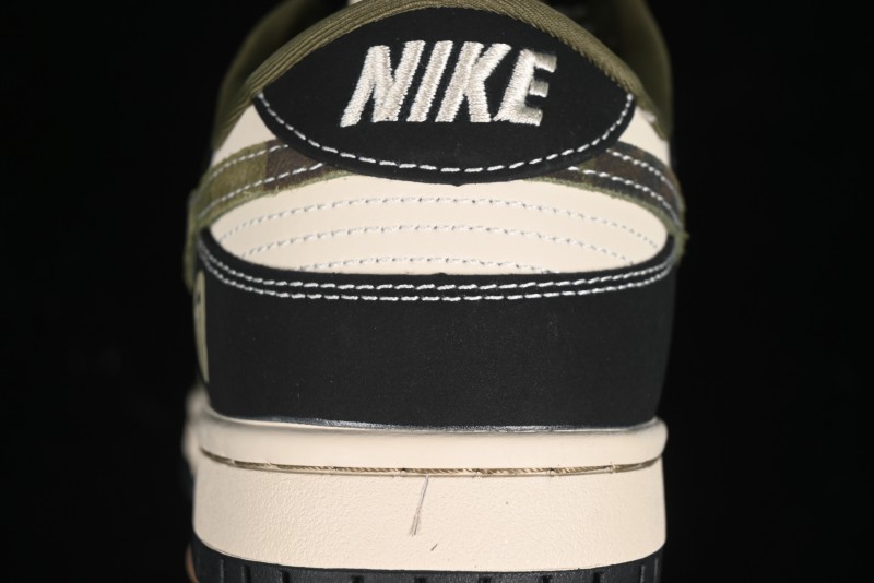 Nike SB Dunk Low Bape Collaboration - Patchwork Camouflage Anniversary Custom Low-Top Casual Sneakers - CH6336-229