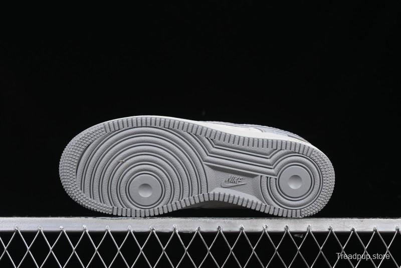 Nike Air Force 1'07 Low The North Face Collaboration Pig Grey Snake Print Low-Top Casual Sneakers - DF0188-027