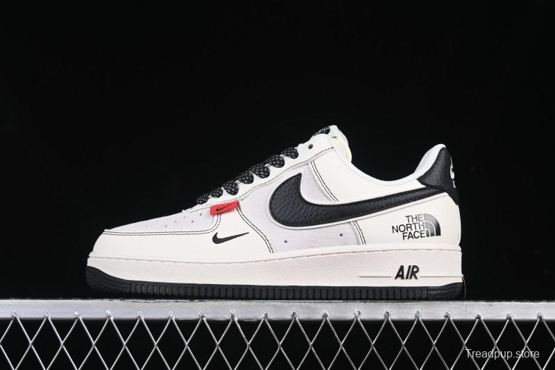 Nike Air Force 1'07 Low The North Face Collaboration Beige Black Red Label Casual Sneakers - BB7518-010