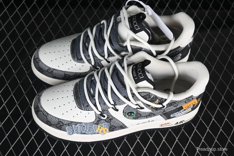 Nike Air Force 1 '07 Low Hip Hop Gucci Style Casual Sneakers - BD0077-555