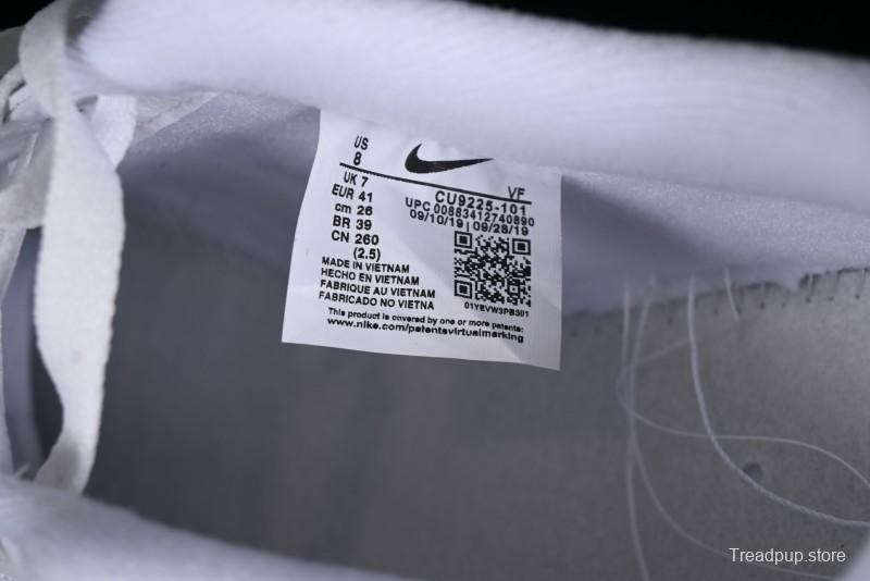 Nike Supreme x Air Force 1 '07 Low White Red Collaboration Casual Sneakers - CU9225-101