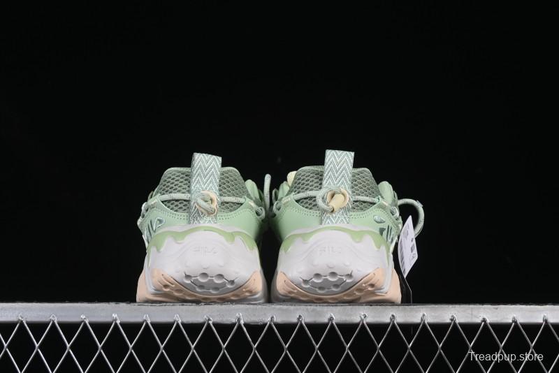 Fila Fusion Retro Mars Running Shoes with Lace-Up Design and Cushioned Sole - F12W422103FMB