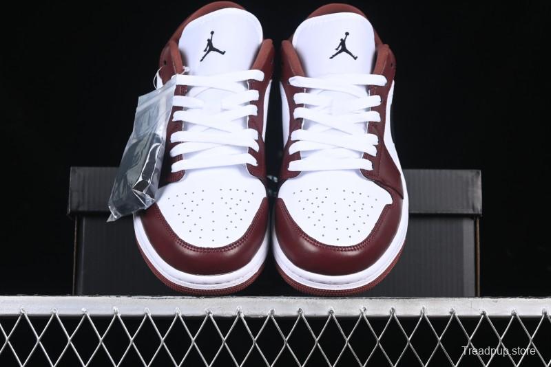 Nike Air Jordan 1 Low AJ1 White University Red Casual Sneakers - HF3148-102