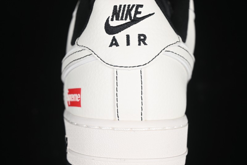Nike Air Force 1 '07 Low Supreme Collaboration Casual Sneakers with Full-Length Air Cushion - BB7518-012