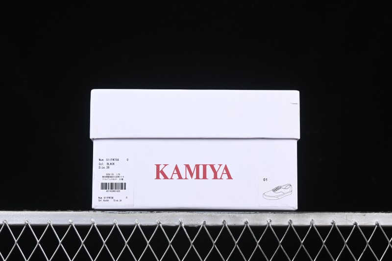 Kamiya Vulcanize Sneaker 23AW High-End Line Mihara Yasuhiro Dissolve Black White Suede Casual Low-Top Canvas Shoes - M.C3