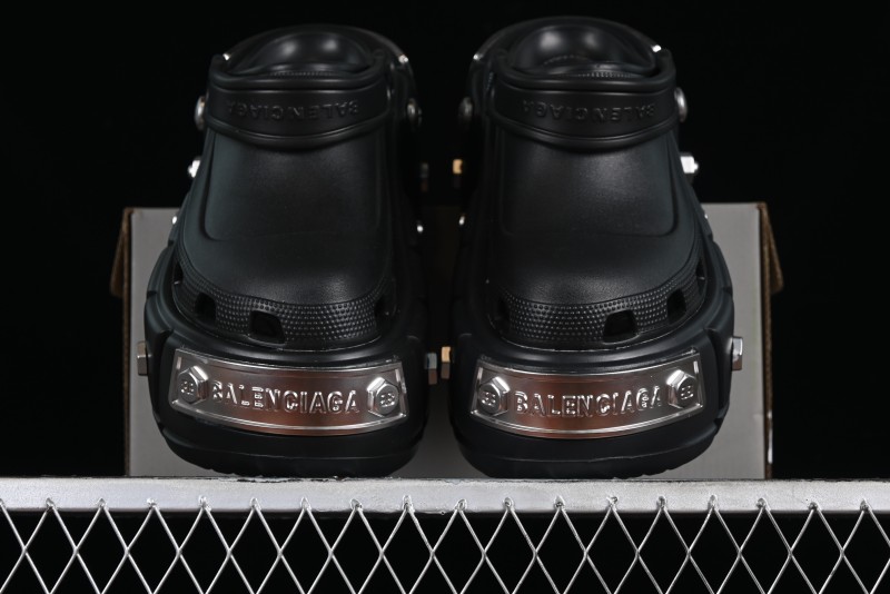 Balenciaga Hardcrocs Slide EVA Round Toe Ultra Thick Sole Clog Sandals - W1S8N1081