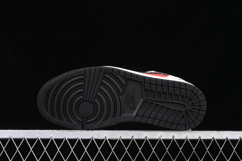 Nike Air Jordan 1 Low Supreme Collaboration Year of the Snake Limited Edition Retro Basketball Shoes - FC1688-203