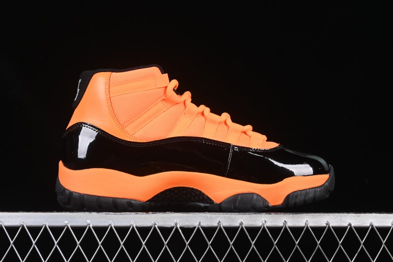 Nike Air Jordan 11 Retro High Top Basketball Shoes in Black/Orange - CT8012-800