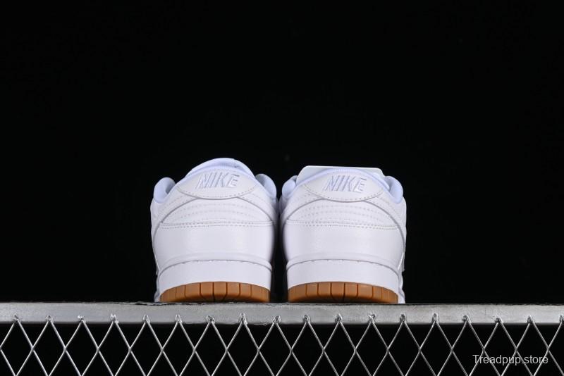 Nike SB Dunk Low Casual Skate Shoes with White and Gum Sole - 311369-100