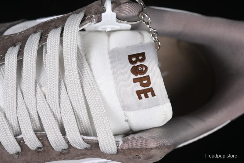 Nike Air Force 1 '07 Low Bape Collaboration Brown White Swoosh Low-Top Casual Sneakers - KK1988-035