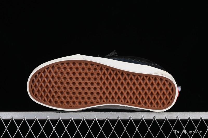 Vans Knu Skool Dragon Whisker Black Blue Slip-Resistant Cushioned Casual Low-Top Sneakers - VN0AUAK335