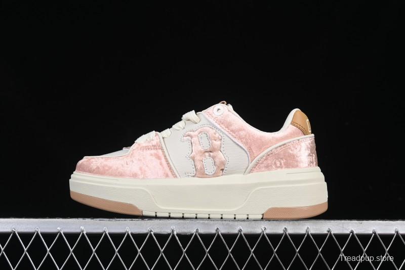 New York Yankees MLB Bigball Chunky Window Velvet Monogram Thick Platform Casual Running Shoes - 3ASXCVC4643BGS