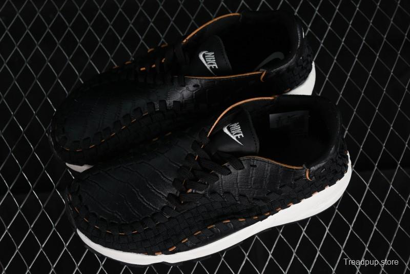 Nike Air Footscape Woven Asymmetrical Woven Slip-Resistant Low-Top Lifestyle Sneakers - FQ8129-010