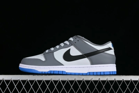 Nike Dunk Low SB Skateboarding Shoes in White Blue Grey - FB9109-001