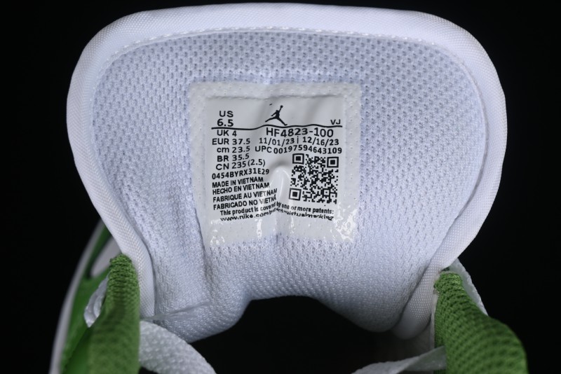 Nike Air Jordan 1 Low AJ1 White Green Low Top Lifestyle Basketball Shoes - HF4823-100