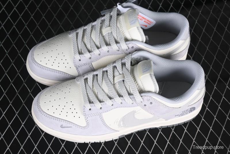 Nike SB Dunk Low The North Face Graffiti Grey Check Anniversary Customized Low-Top Casual Skate Shoes - DM6868-017