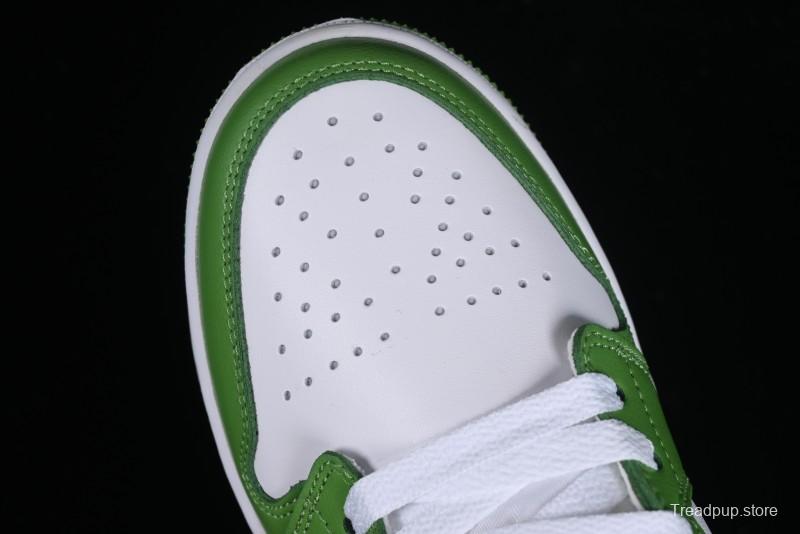 Nike Air Jordan 1 Low AJ1 White Green Low Top Lifestyle Basketball Shoes - HF4823-100