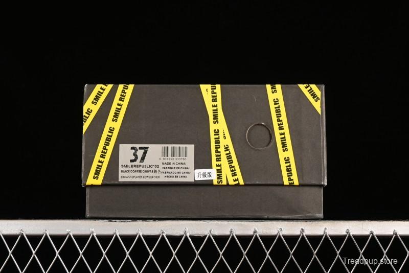 SMILEREPUBLIC SMILE Canvas Sneakers with Cut Wool Fringe and Unique Weaving - G.D4