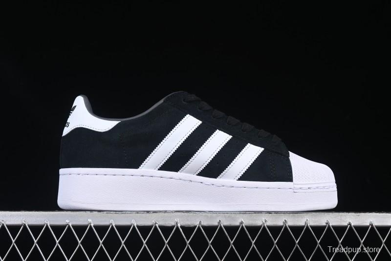 Adidas Originals Superstar XLG Casual Sneakers with Gold Logo Shell Toe and Thick Sole - ID4657