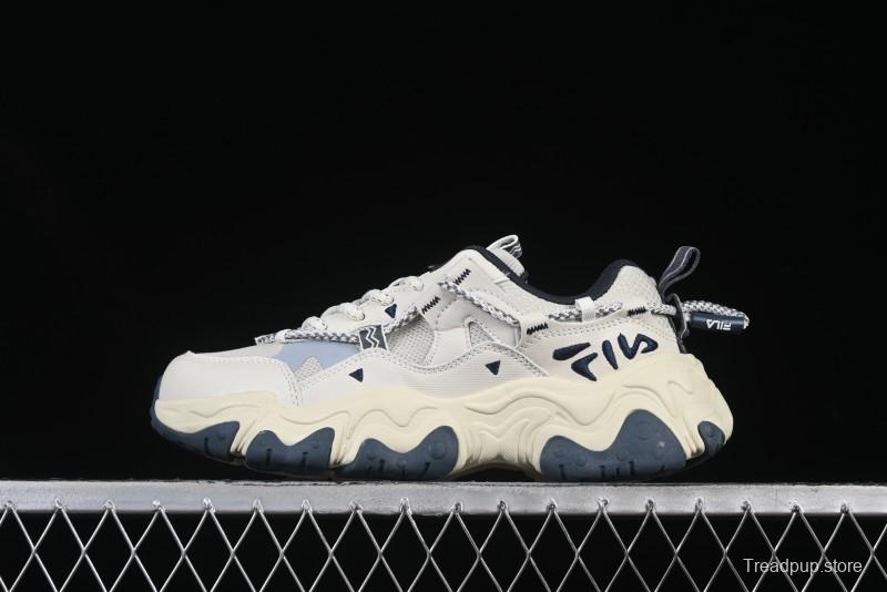 Fila Fusion Retro Mars Running Shoes with Lace-Up Design and Cushioned Sole - F12W432101FSH