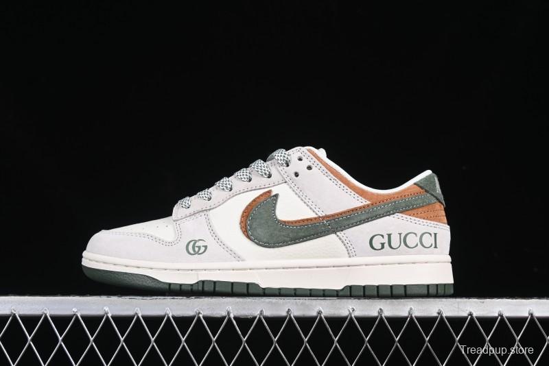 Nike SB Dunk Low Gucci Collaboration Anniversary High-End Custom Low-Top Casual Sneakers - DM6868-026