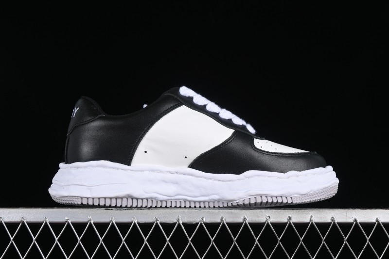 MMY Wayne Original Sole Leather Low Sneaker with Deconstructed Ice Cream Sole - W.E5