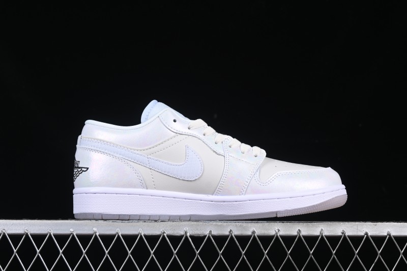 Nike Air Jordan 1 Low "Year of the Snake 2025" AJ1 Basketball Shoes with Iridescent Pearl Finish - HF4080-001