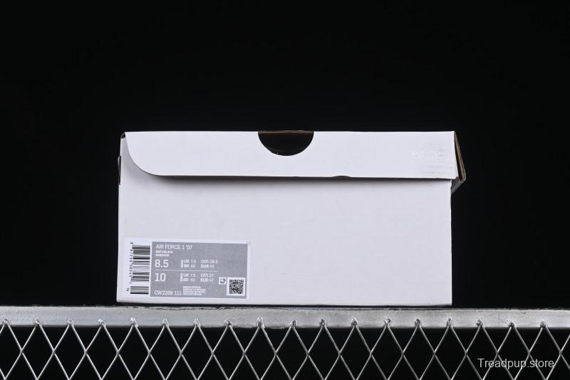 Nike Air Force 1 '07 Low Shadow Knight Grey White Black Casual Sneakers - CW2288-111