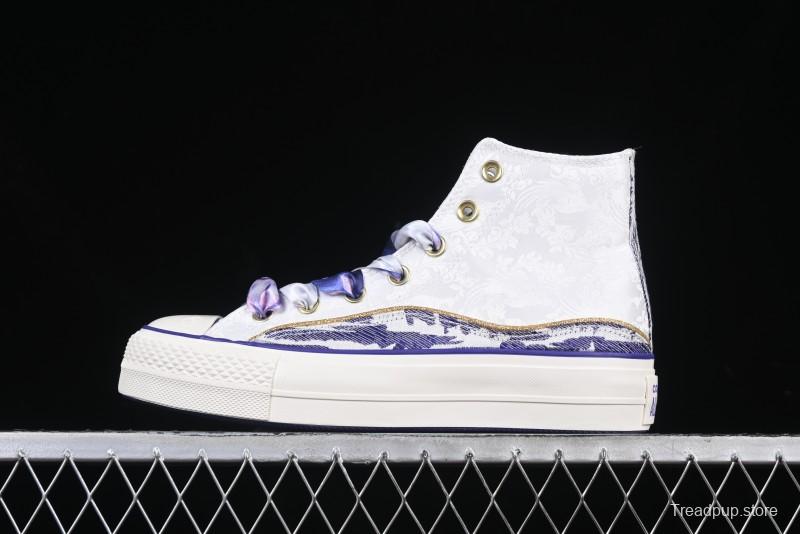 Converse 1970s CNY Year of the Snake Limited Edition High-Top Canvas Sneakers with Thick Sole - A13353C