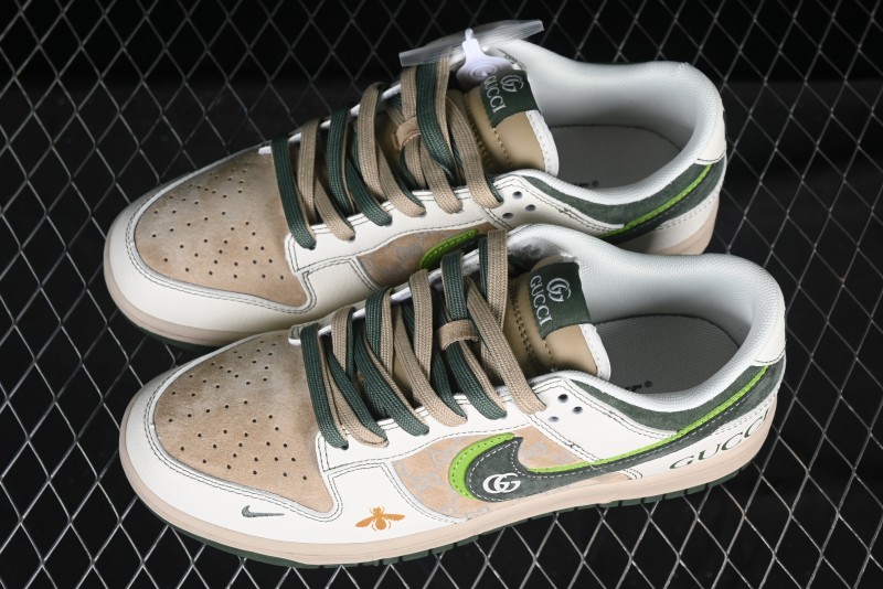 Nike SB Dunk Low Gucci Collaboration Anniversary High-End Custom Low-Top Casual Sneakers - DM6868-025