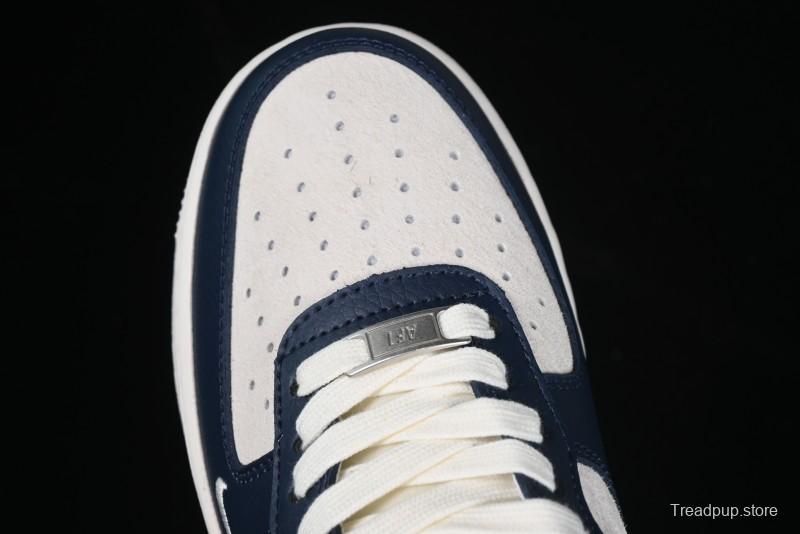 Nike Air Force 1 '07 Low Stussy Collaboration Green Embroidered Swoosh Custom Casual Sneakers - DM6688-021