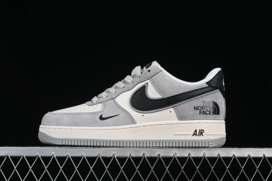 Nike Air Force 1 '07 Low The North Face Collaboration Grey Suede Casual Sneakers - XZ6188-763