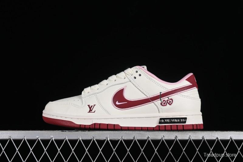 Nike SB Dunk Low Valentine's Day Limited Edition - Cherry Valentine Anniversary High-End Custom Low-Top Casual Sneakers - XX2025-312