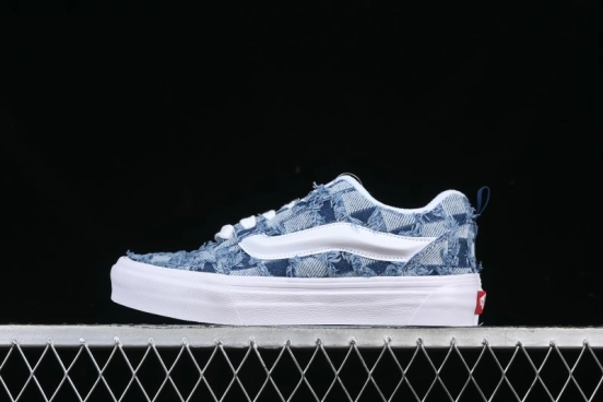 Vans Knu Skool Washed Tie-Dye Low-Top Casual Skate Shoes - VN000CS0239